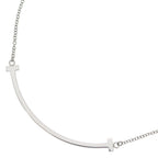 Tiffany & Co T Smile Small Pendant Chain White Gold