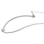 Tiffany & Co T Smile Small Pendant Chain White Gold — view 5
