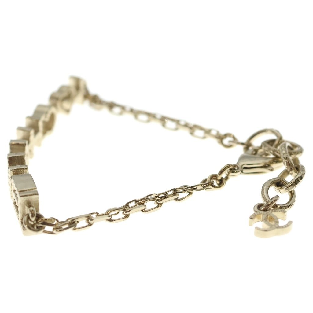 Chanel I Love Logo Chain Bracelet Gold with Charm — view 4