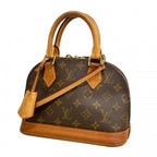 Louis Vuitton Handbag Monogram Alma BB Brown 2-Way