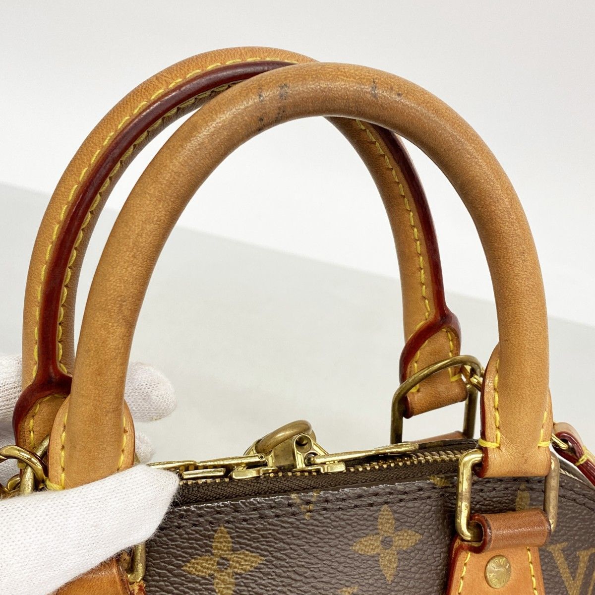 Louis Vuitton Handbag Monogram Alma BB Brown 2-Way — view 7