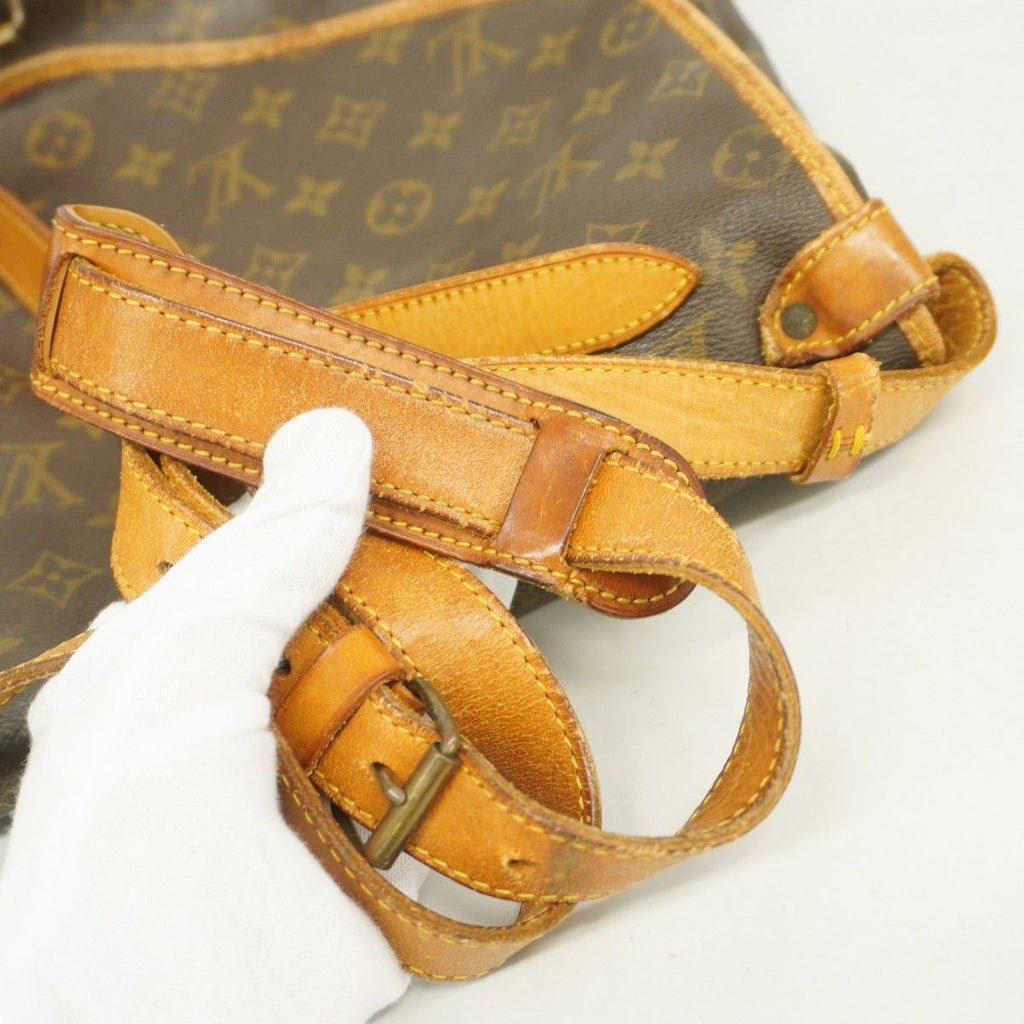 Louis Vuitton Shoulder Bag Monogram Saumur 35 Brown — view 9