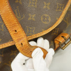 Louis Vuitton Shoulder Bag Monogram Saumur 35 Brown — view 6