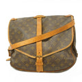 Louis Vuitton Shoulder Bag Monogram Saumur 35 Brown
