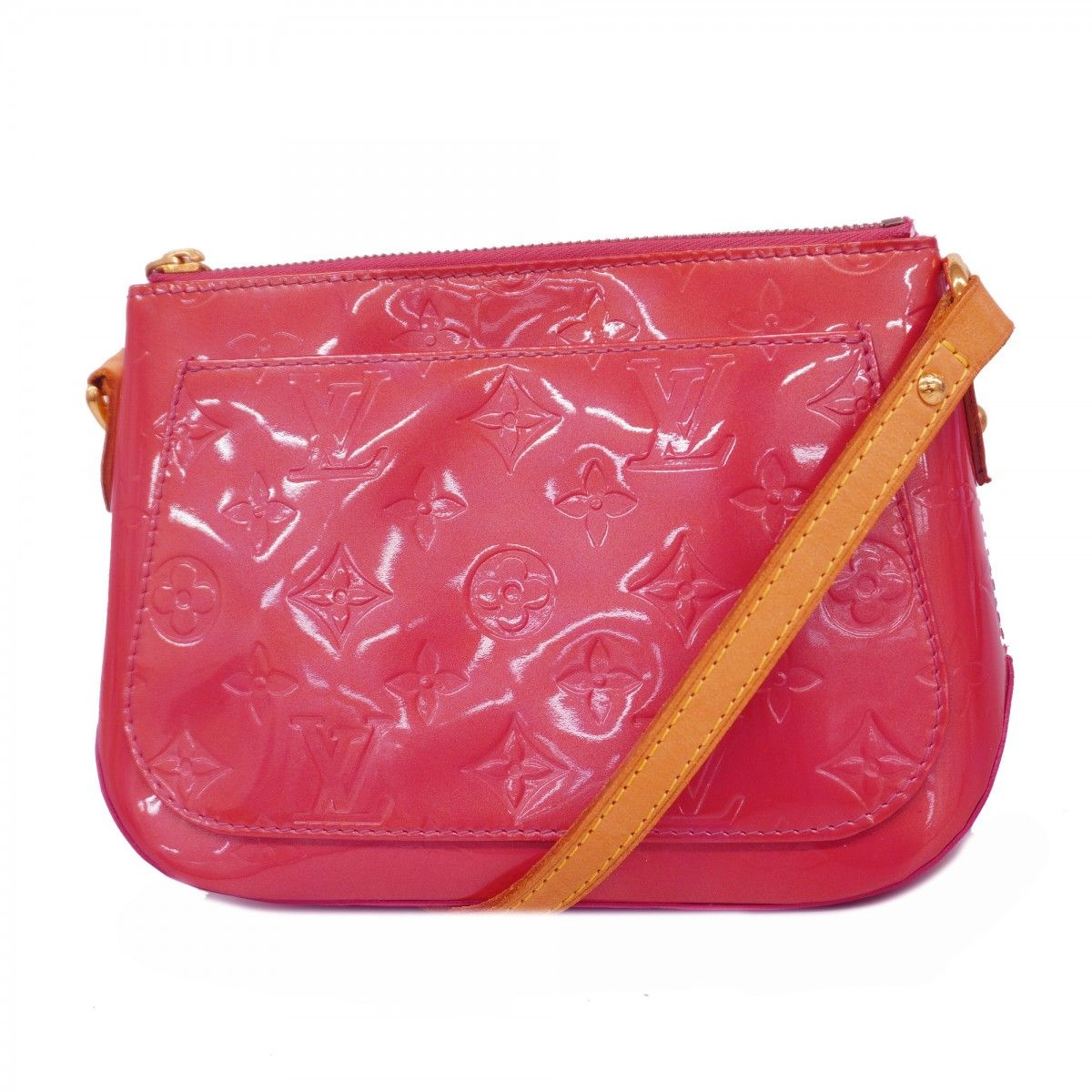 Louis Vuitton Shoulder Bag Vernis Minna Street Framboise
