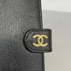 Chanel Notebook Cover Leather Black Gold Agenda — view 7