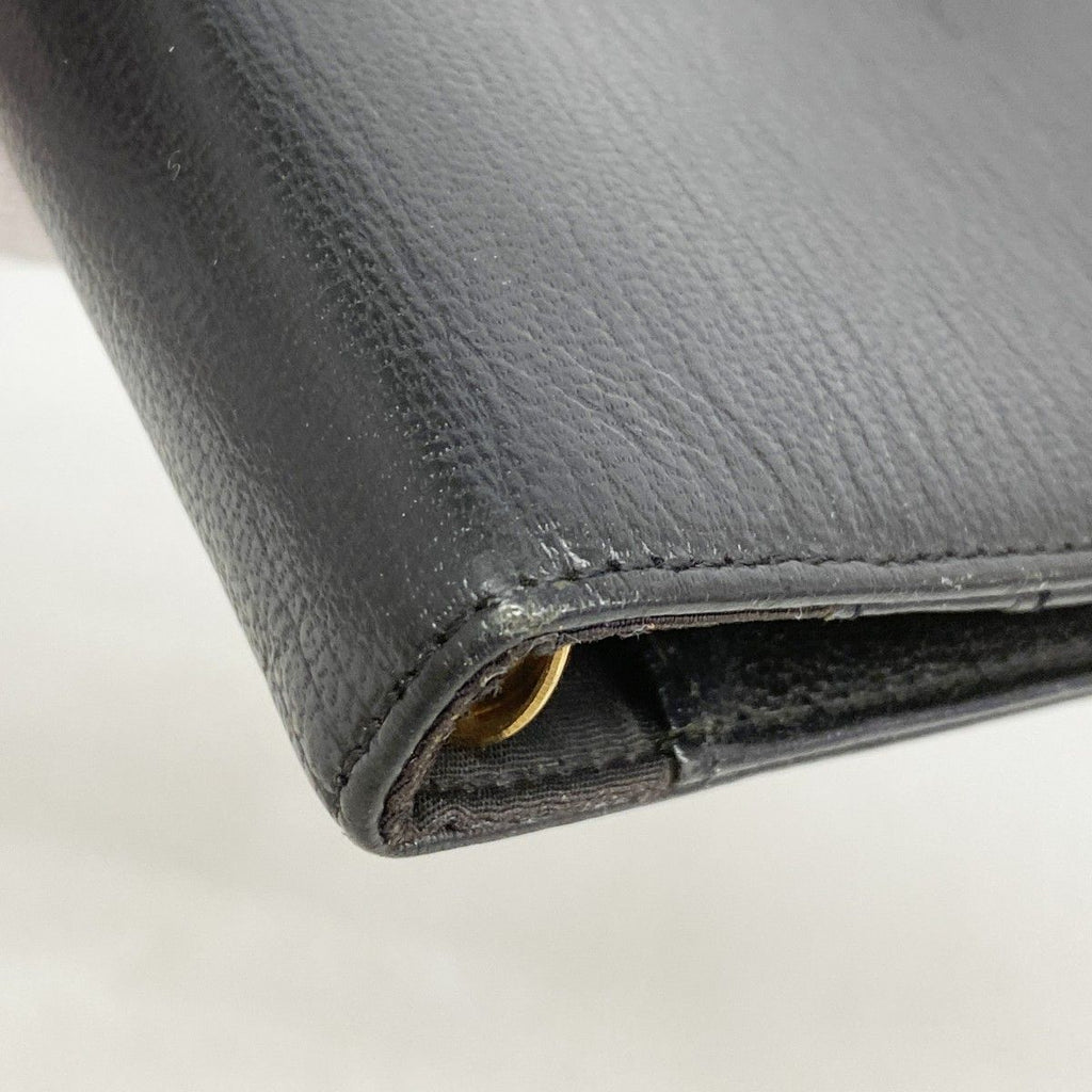 Chanel Notebook Cover Leather Black Gold Agenda — view 5