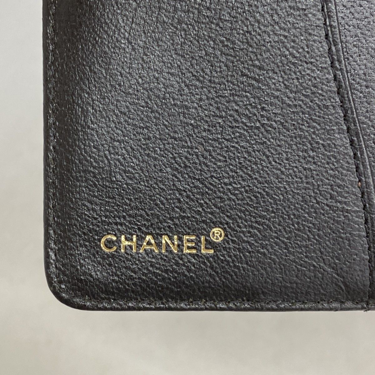 Chanel Notebook Cover Leather Black Gold Agenda — view 4