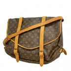 Louis Vuitton Shoulder Bag Monogram Saumur 43 Brown