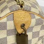 Louis Vuitton Handbag Damier Azur Speedy 30 White — view 8