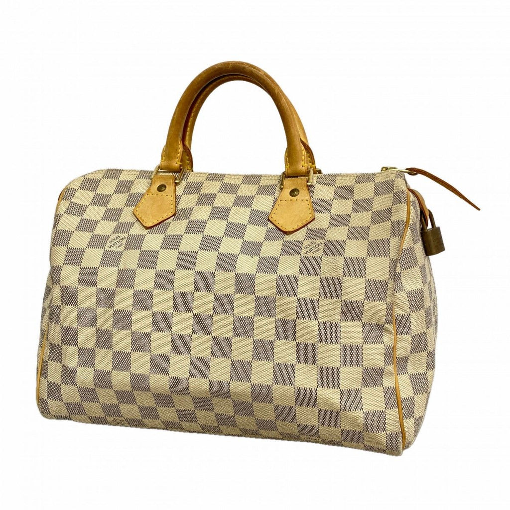 Louis Vuitton Handbag Damier Azur Speedy 30 White