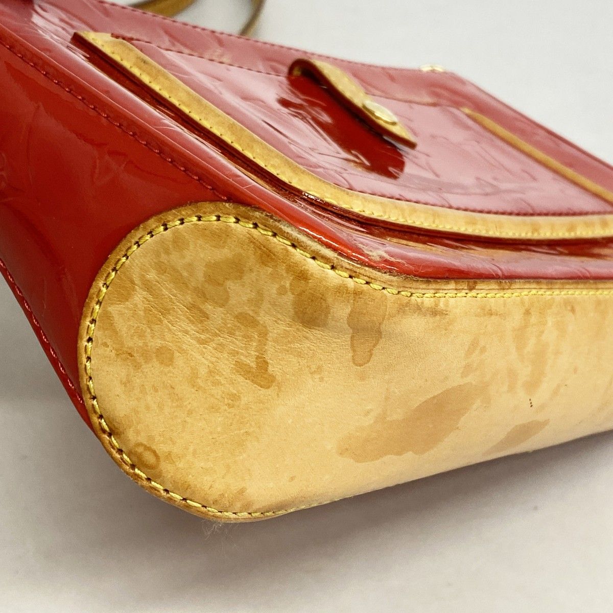 Louis Vuitton Shoulder Bag Vernis Mallory Square Rouge — view 6
