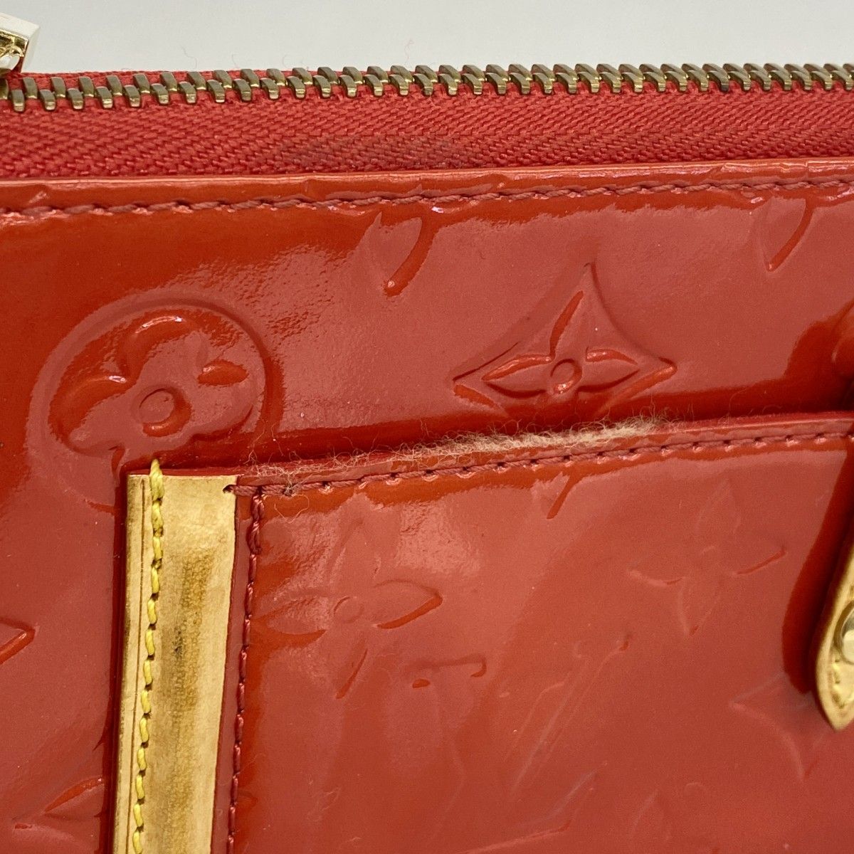 Louis Vuitton Shoulder Bag Vernis Mallory Square Rouge — view 7
