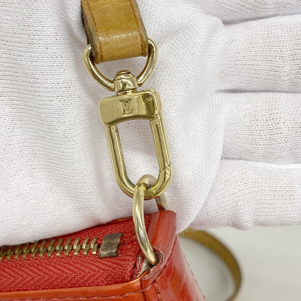 Louis Vuitton Shoulder Bag Vernis Mallory Square Rouge — view 9