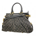 Louis Vuitton Handbag Monogram Denim Neocavy Noir 2-Way