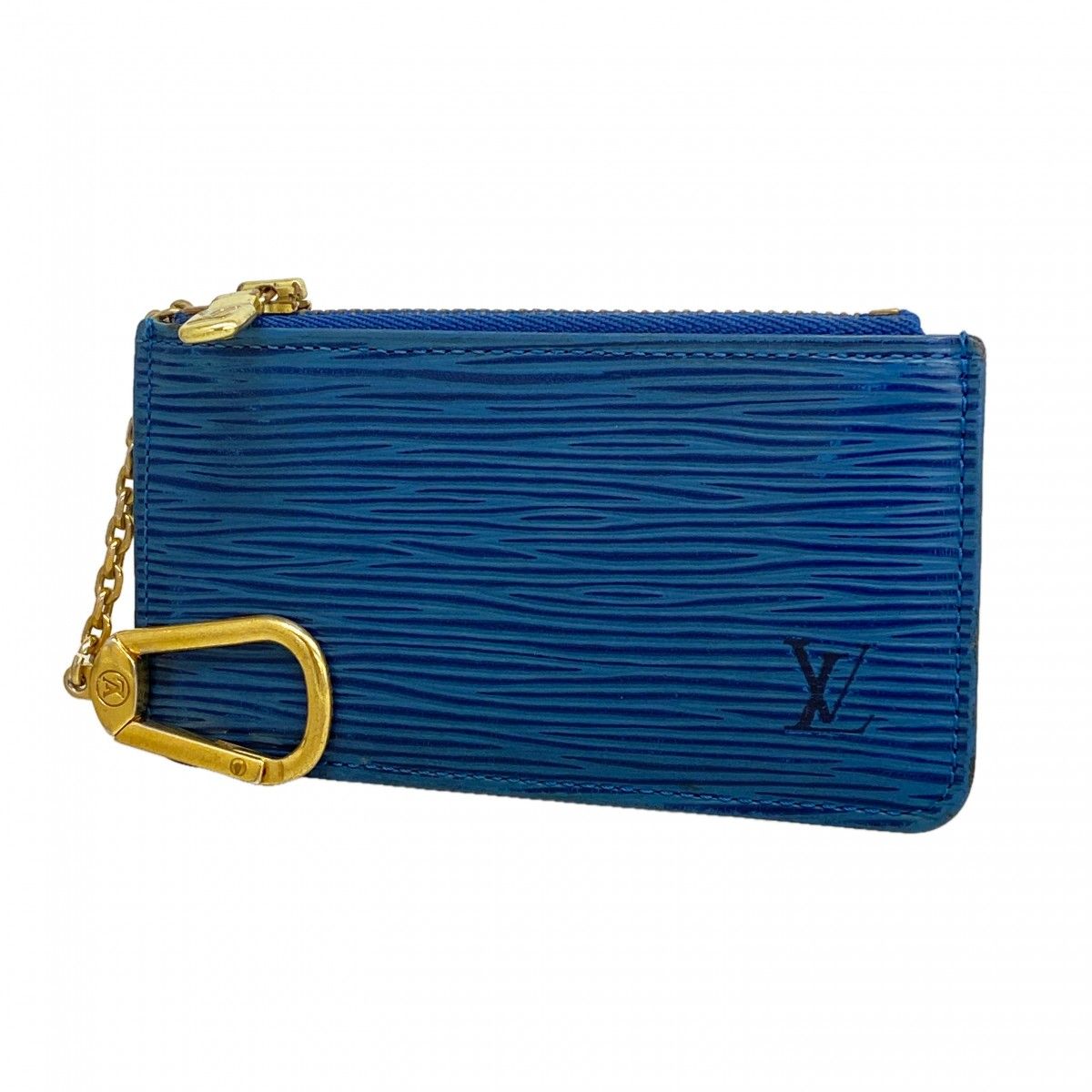Louis Vuitton Coin Case Epi Pochette Cles Toledo Blue
