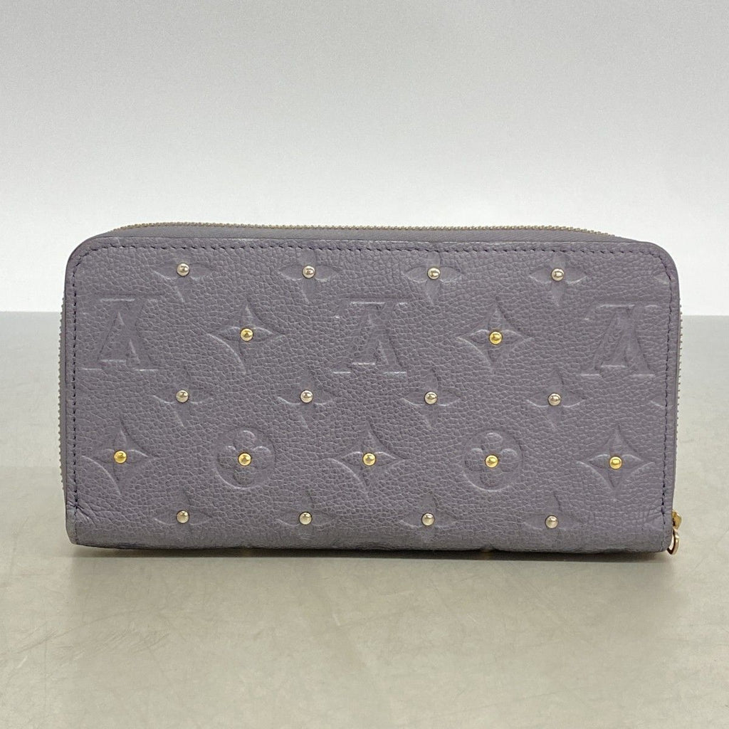 Louis Vuitton Wallet Monogram Empreinte Studded Zippy Gri Silver — view 9