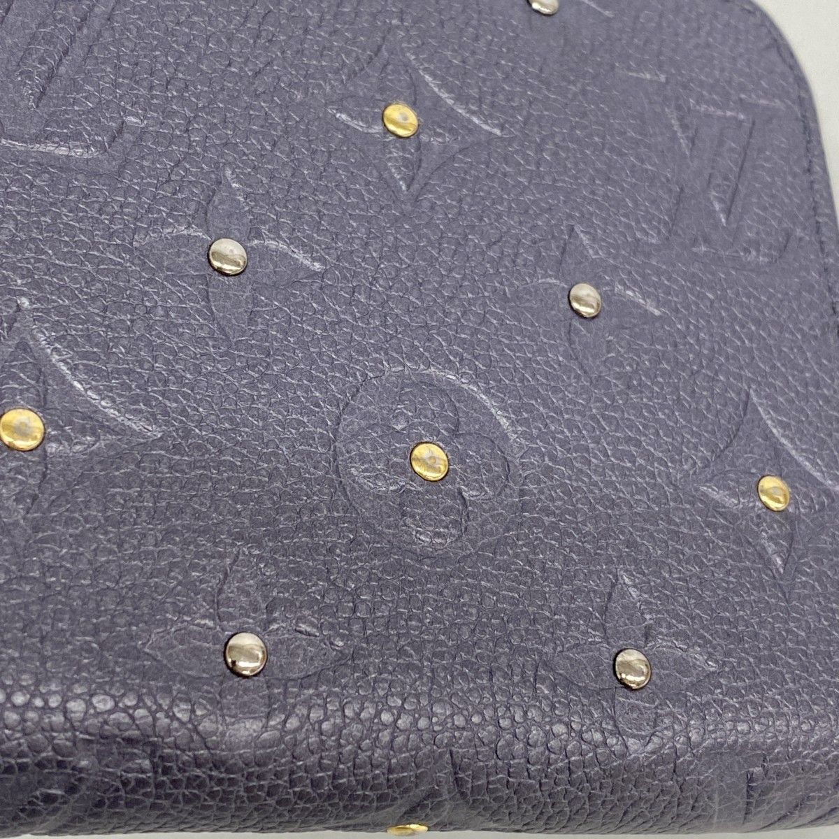 Louis Vuitton Wallet Monogram Empreinte Studded Zippy Gri Silver — view 8