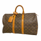 Louis Vuitton Boston Bag Monogram Keepall 45 Brown