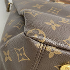 Louis Vuitton Handbag Monogram Pallas Brown Noir 2-Way — view 6
