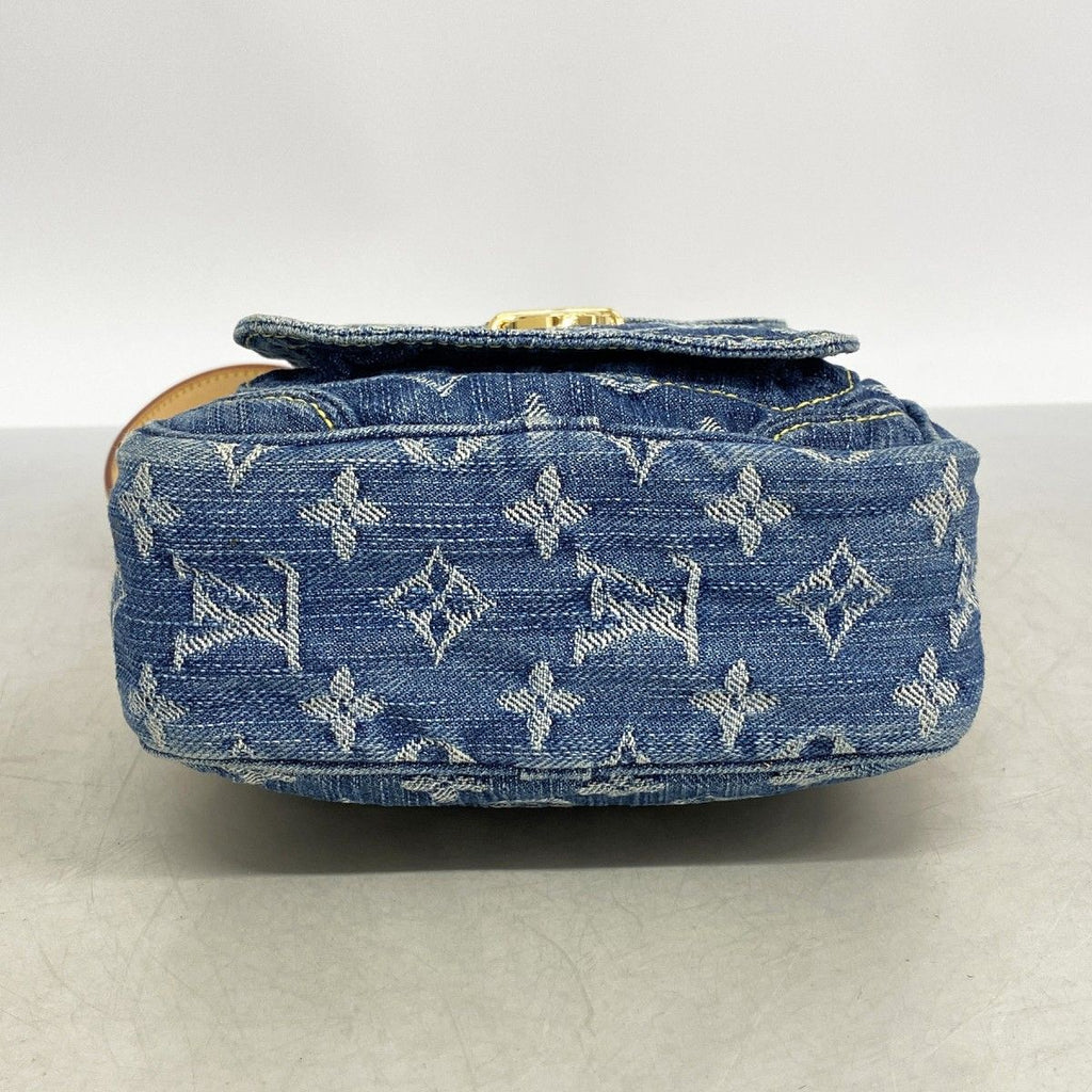 Louis Vuitton Shoulder Bag Monogram Denim Blue — view 3