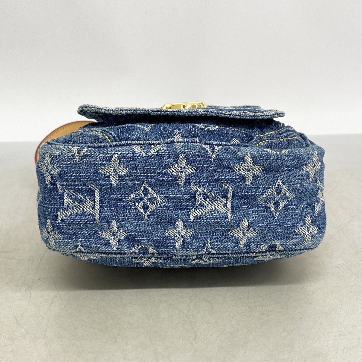 Louis Vuitton Shoulder Bag Monogram Denim Blue — view 3