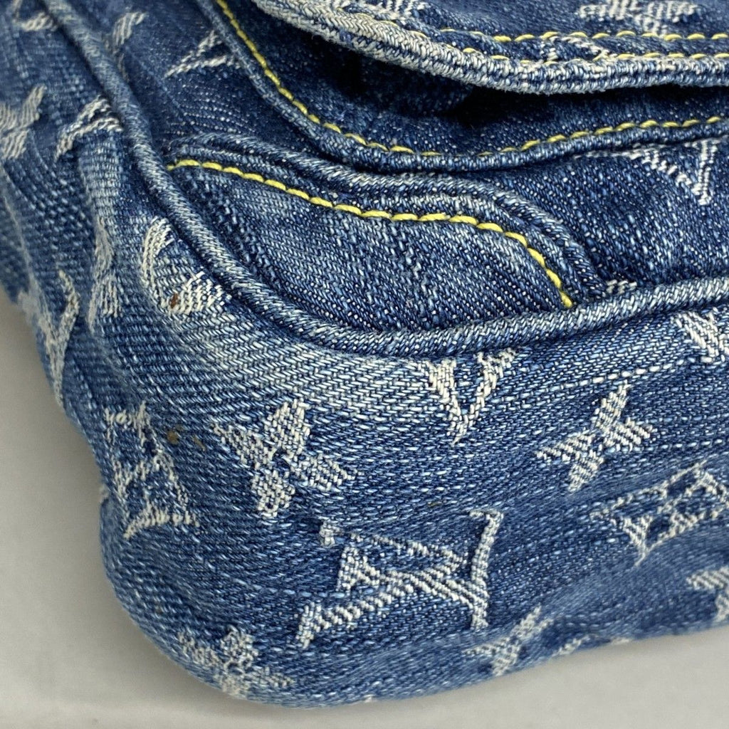 Louis Vuitton Shoulder Bag Monogram Denim Blue — view 6