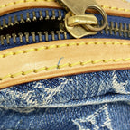 Louis Vuitton Shoulder Bag Monogram Denim Blue — view 9