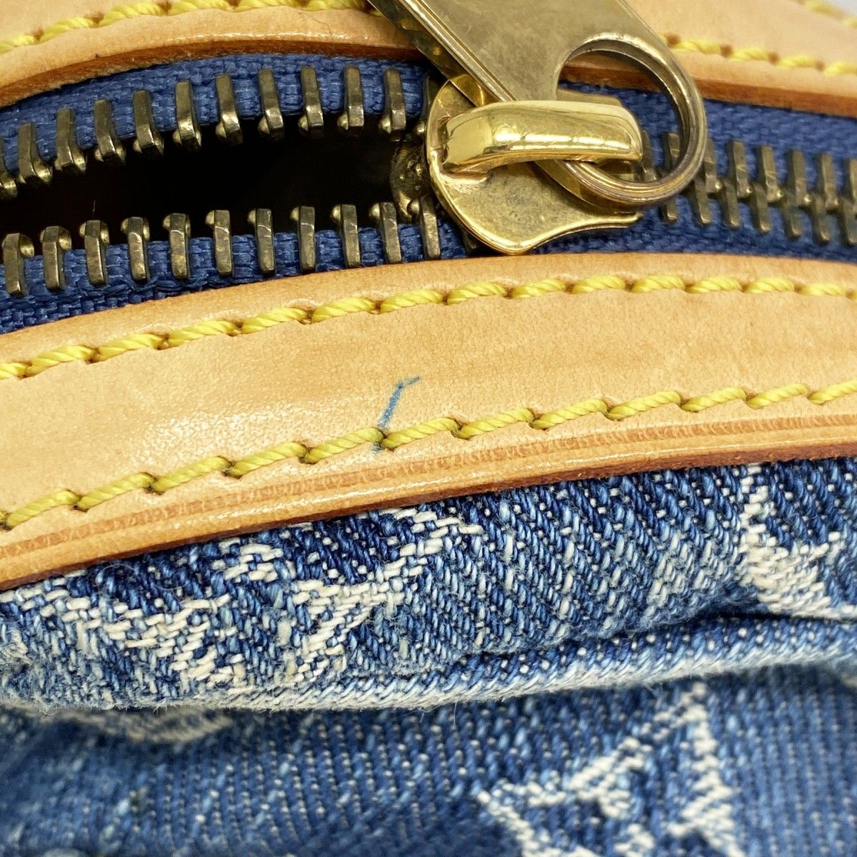 Louis Vuitton Shoulder Bag Monogram Denim Blue — view 9