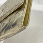 Chanel Wallet Icon Patent Leather Champagne Gold — view 6