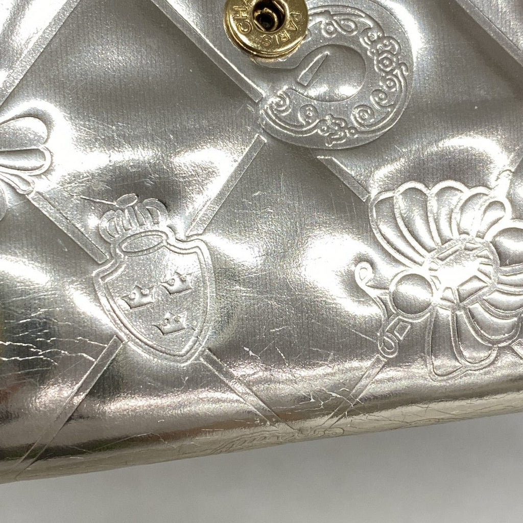 Chanel Wallet Icon Patent Leather Champagne Gold — view 8