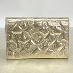 Chanel Wallet Icon Patent Leather Champagne Gold — view 9