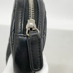Chanel Coin Case Stitch Lambskin Black Silver — view 6
