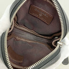 Chanel Coin Case Stitch Lambskin Black Silver — view 3