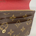 Louis Vuitton Wallet Monogram Portefeuille Emily Brown Rouge — view 7