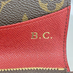Louis Vuitton Wallet Monogram Portefeuille Emily Brown Rouge — view 5