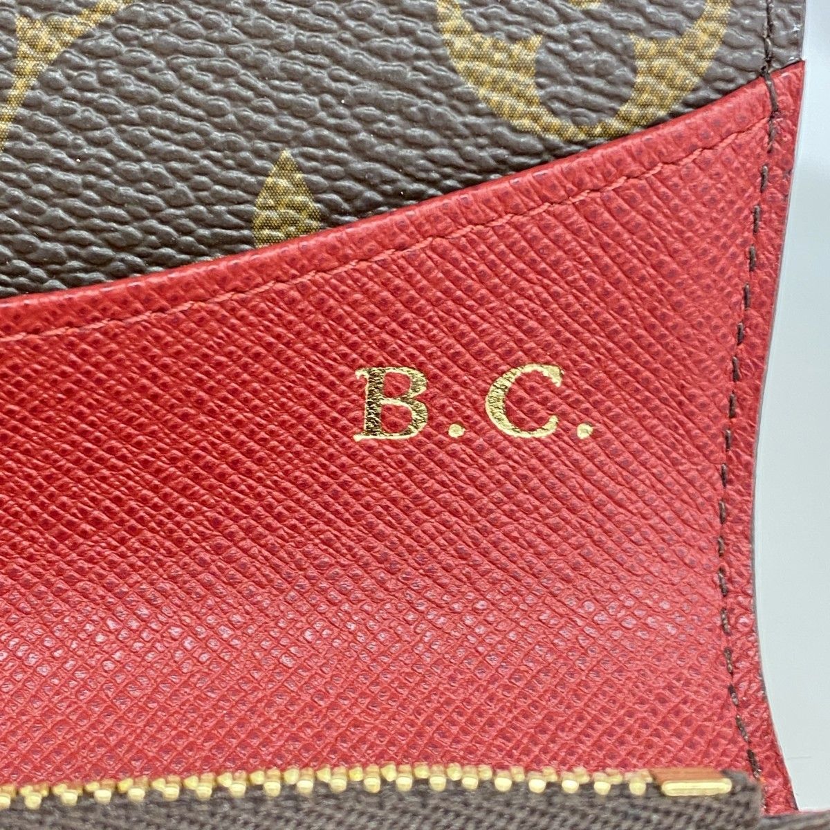 Louis Vuitton Wallet Monogram Portefeuille Emily Brown Rouge — view 5