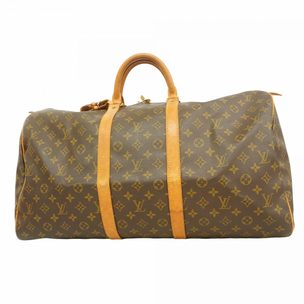 Louis Vuitton Boston Bag Monogram Keepall 55 Brown