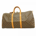 Louis Vuitton Boston Bag Monogram Keepall 55 Brown