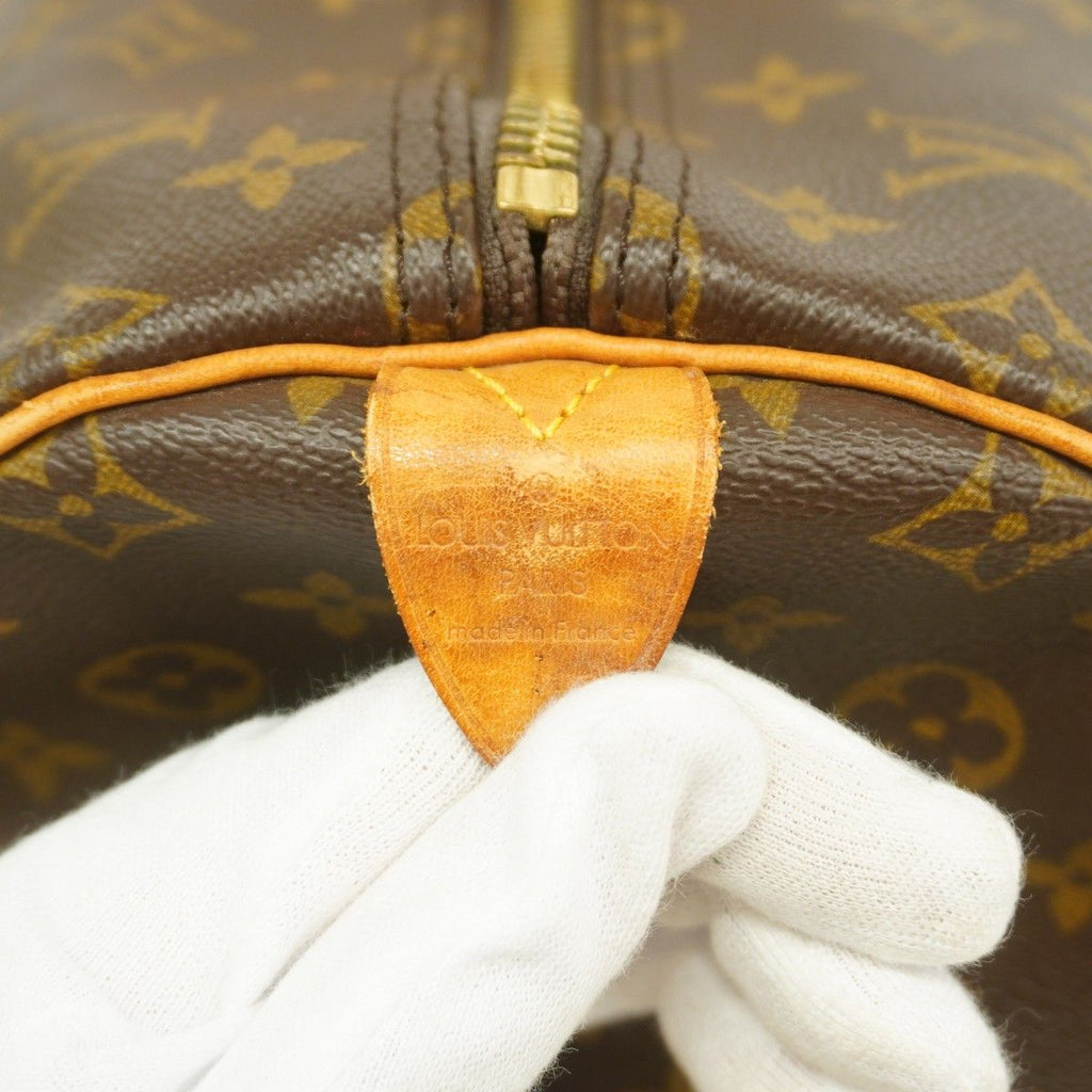 Louis Vuitton Boston Bag Monogram Keepall 55 Brown — view 5