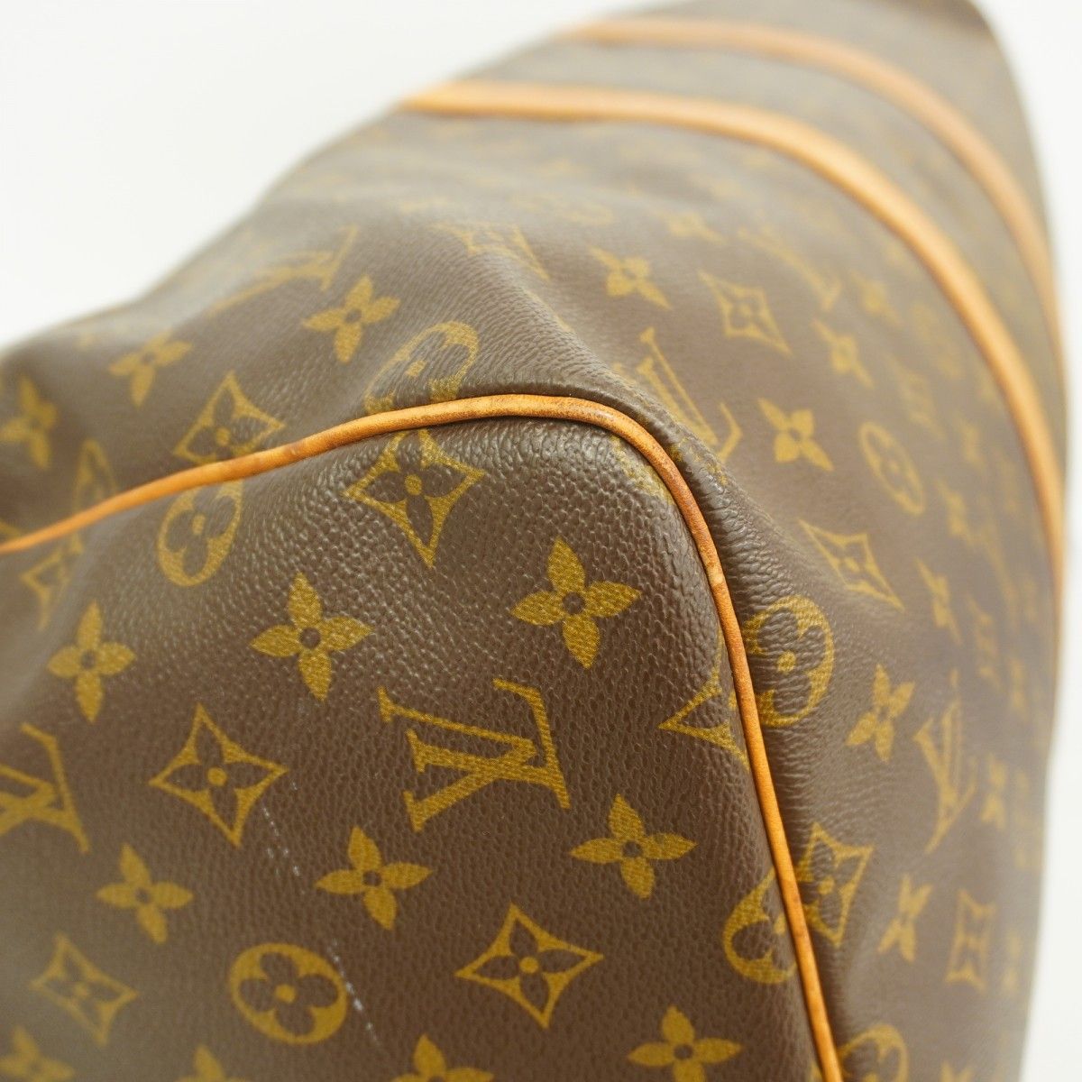 Louis Vuitton Boston Bag Monogram Keepall 55 Brown — view 7