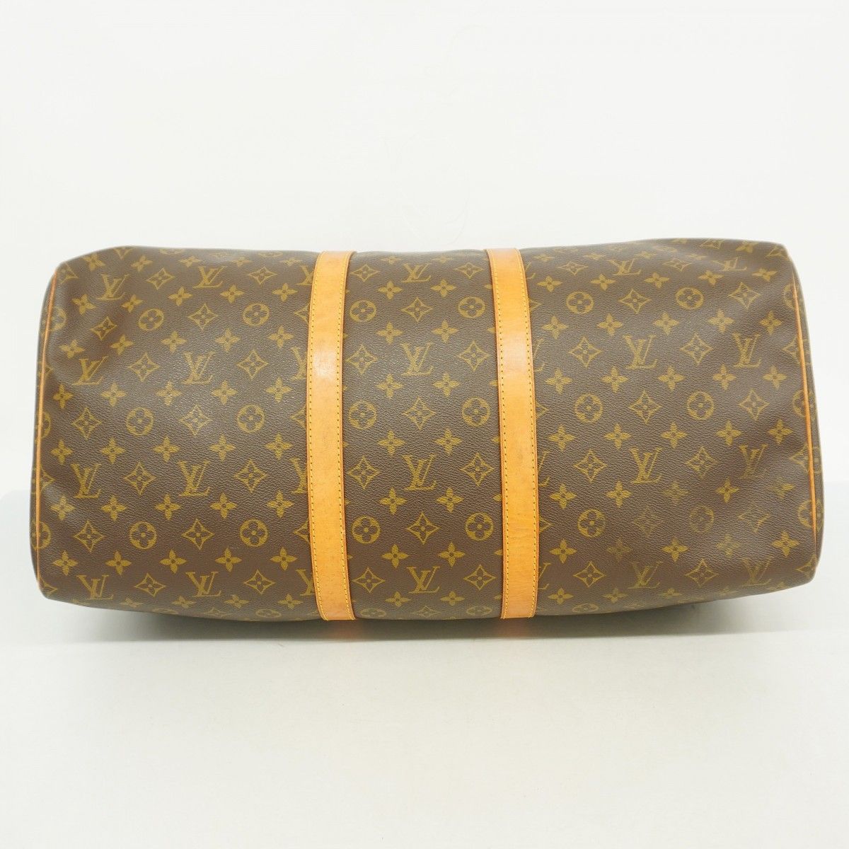 Louis Vuitton Boston Bag Monogram Keepall 55 Brown — view 3
