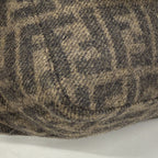 Fendi Handbag Zucca Wool Brown Silver — view 6