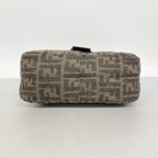 Fendi Handbag Zucca Wool Brown Silver — view 3