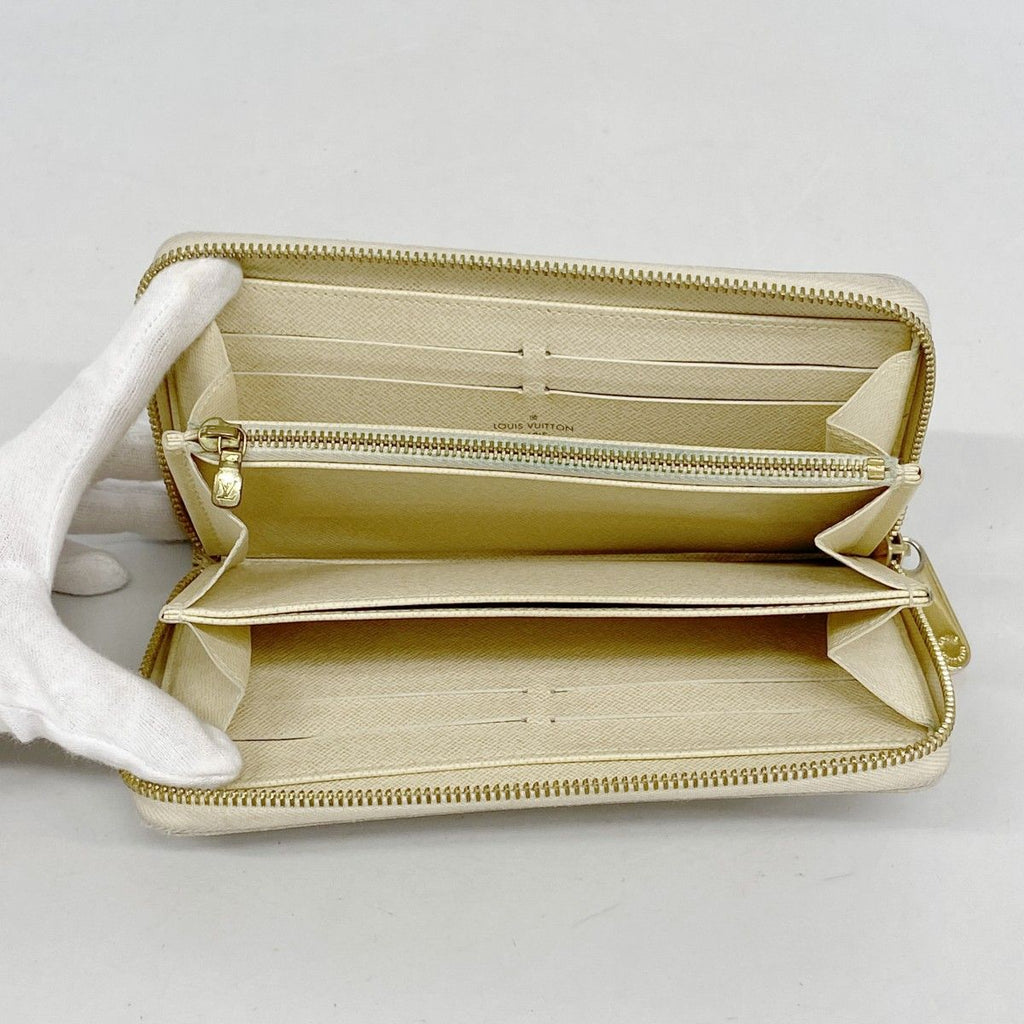 Louis Vuitton Wallet Damier Azur Zippy White — view 3