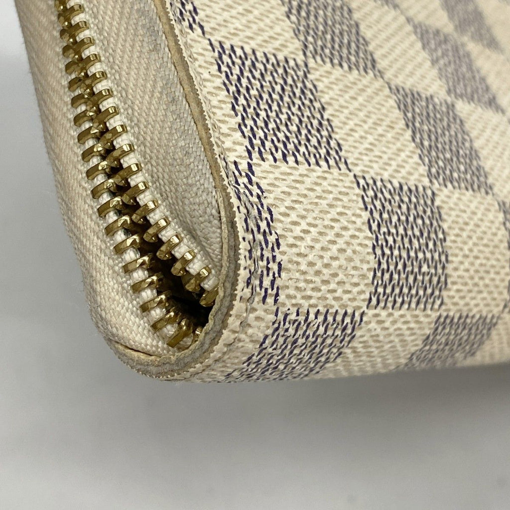 Louis Vuitton Wallet Damier Azur Zippy White — view 6