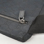 Gucci Waist Bag GG Canvas Black Silver — view 9