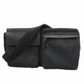 Gucci Waist Bag GG Canvas Black Silver