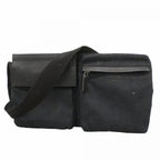 Gucci Waist Bag GG Canvas Black Silver