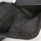 Gucci Waist Bag GG Canvas Black Silver — view 4